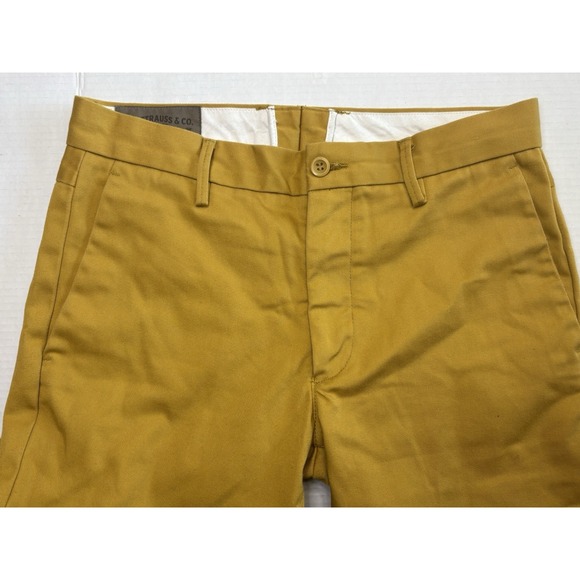 Levi's Men's Mustard Twill Chino Pants W32 L30 Slim Straight - Picture 2 of 8